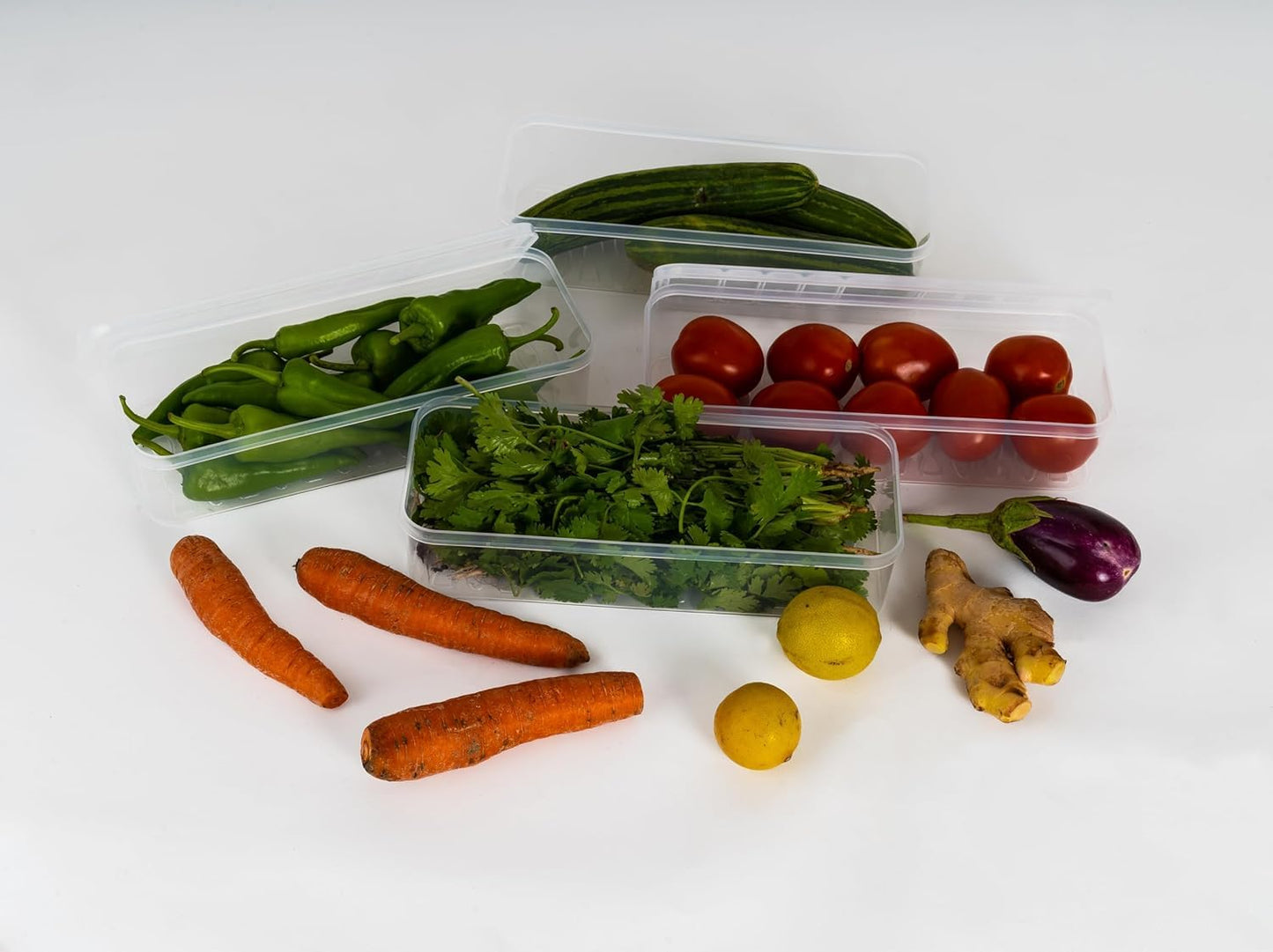 Fridge containers (pack of 6)