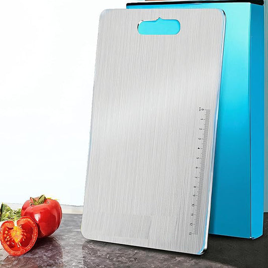 Chopping Board Stainless Steel,Heavy Duty Choping-Board Vegetable,Fruit Cutter, Safe Durable -36 cm*25 cm