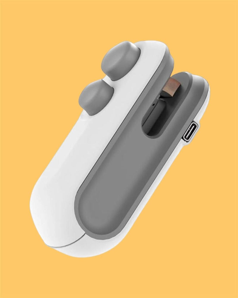 Portable Mini Sealing Machine 2 in 1 USB Rechargeable.