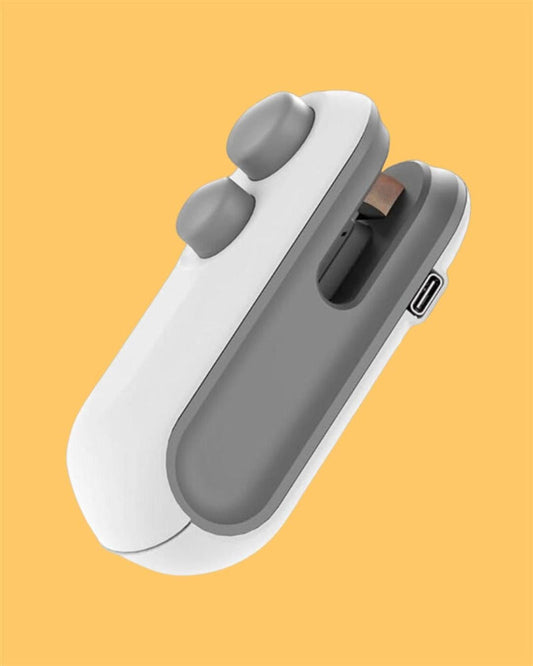 Portable Mini Sealing Machine 2 in 1 USB Rechargeable.